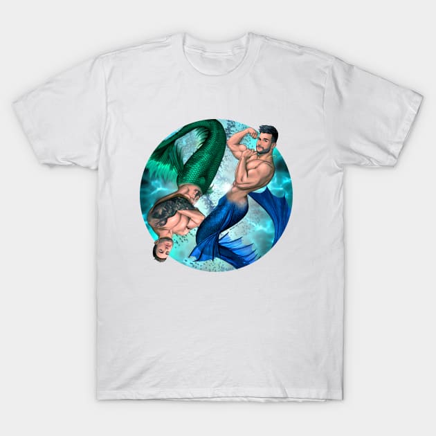 Merman couple T-Shirt by TheArtOfRichie